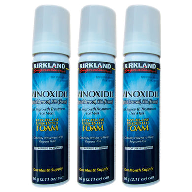 Kirkland 5% Minoxidil Extra Strength Foam Hair Loss and Hair Regrowth Treatment 3-Month
