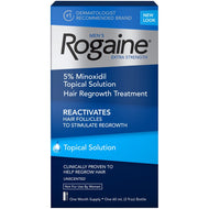 Men's Rogaine Hair Loss and Hair Regrowth Treatment 5% Minoxidil Topical Solution 1-Month
