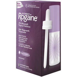 Women's Rogaine Hair Loss and Hair Regrowth Treatment 2% Minoxidil Topical Solution 1-Month