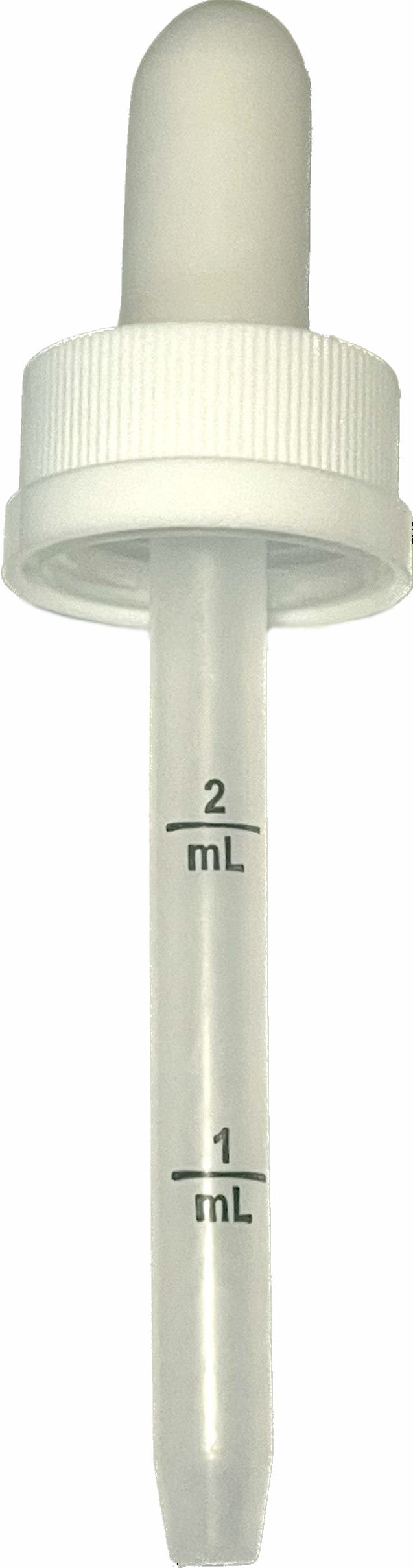 Dropper - Child Resistant (1.0 and 2.0 ml measurements) with Light Gray Bulb